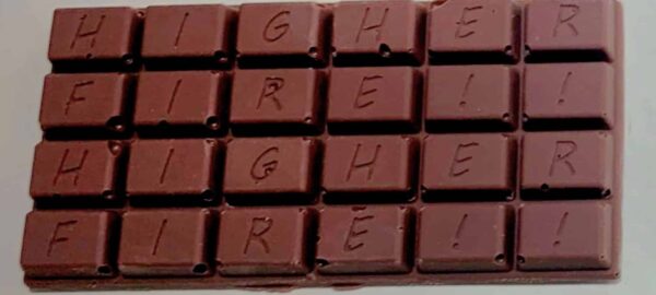 milk chocolate shatter chocolate bar (1000mg) higherfire