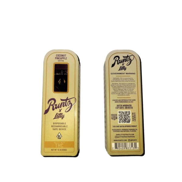 [1g] runtz full disposable pen – coconut pineapple – sativa