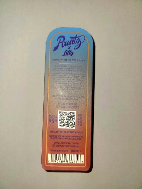 [1g] runtz full disposable pen – papaya blast – hybrid