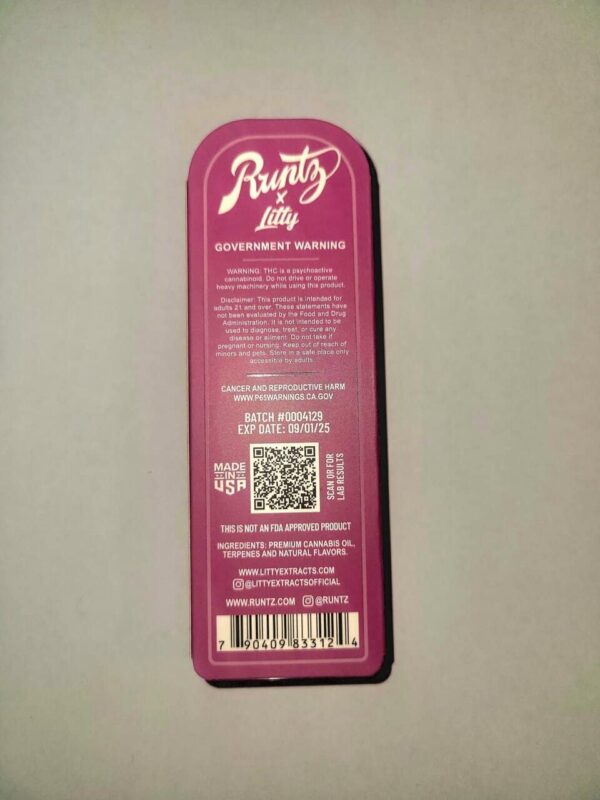 [1g] runtz full disposable pen – pink dragon – sativa